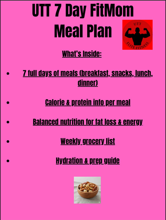 7 Day FitMom Meal Plan